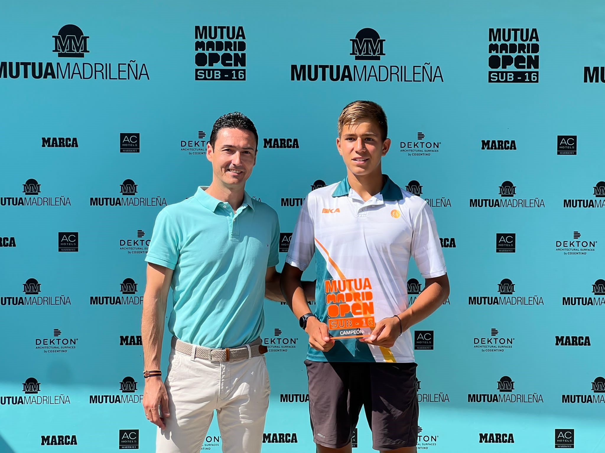 Theodor Matei Ene, campeón del Mutua Madrid sub-16 de tenis, Club de Campo Villa de Madrid.