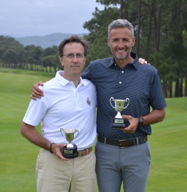 Alejandro Lafarga Ibran (dcha.), golfista del Club y Subcampeón de España Dobles Senior de golf. Foto: Rfegolf