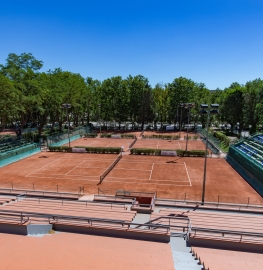 Pistas de tenis del Club de Campo Villa de Madrid. 
