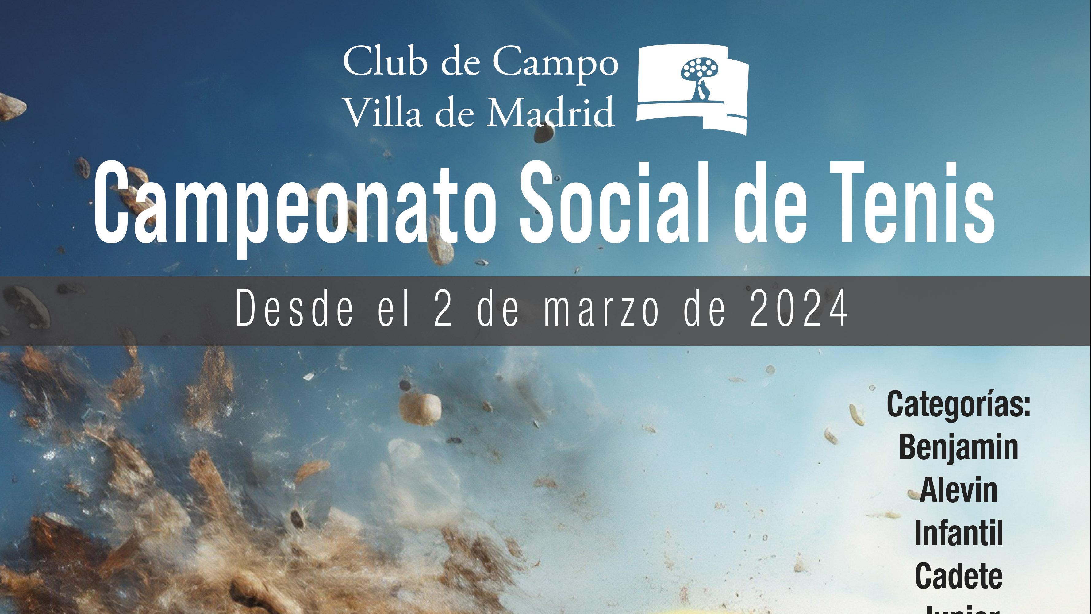 Campeonato Social CCVM de tenis 2024.
