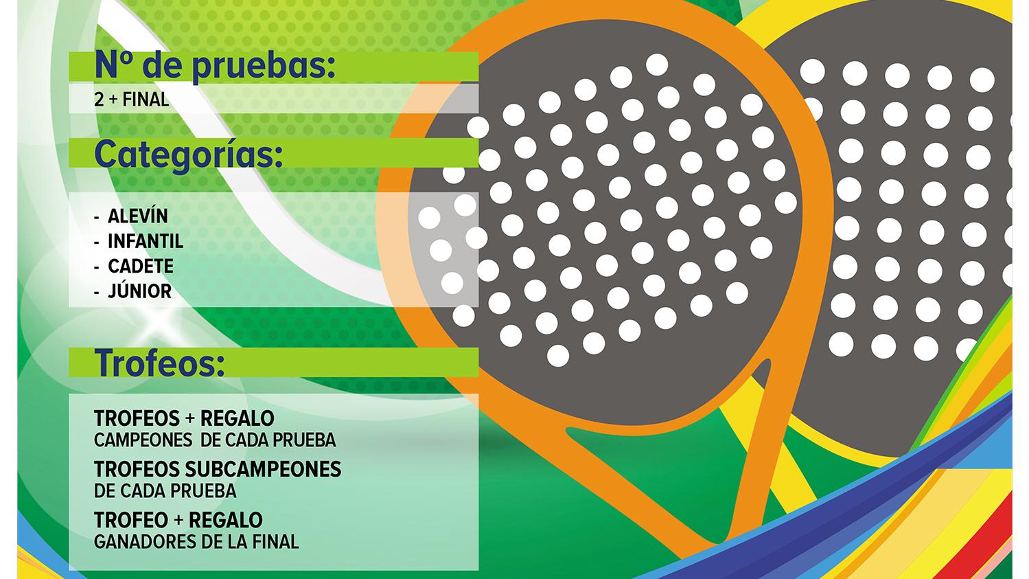 Cartel del I Circuito de Menores de Pádel CCVM