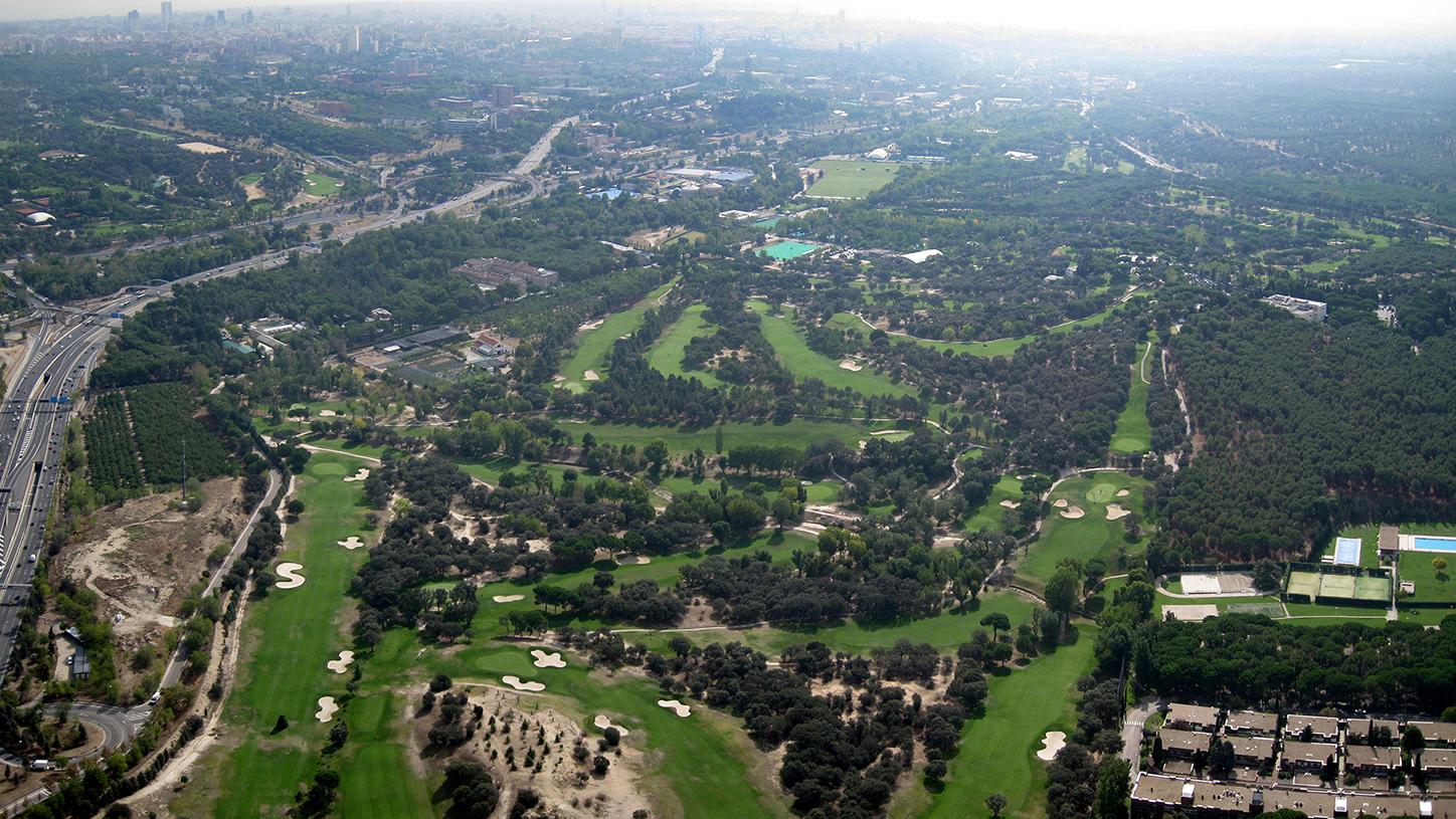 Imagen aérea del Club de Campo Villa de Madrid