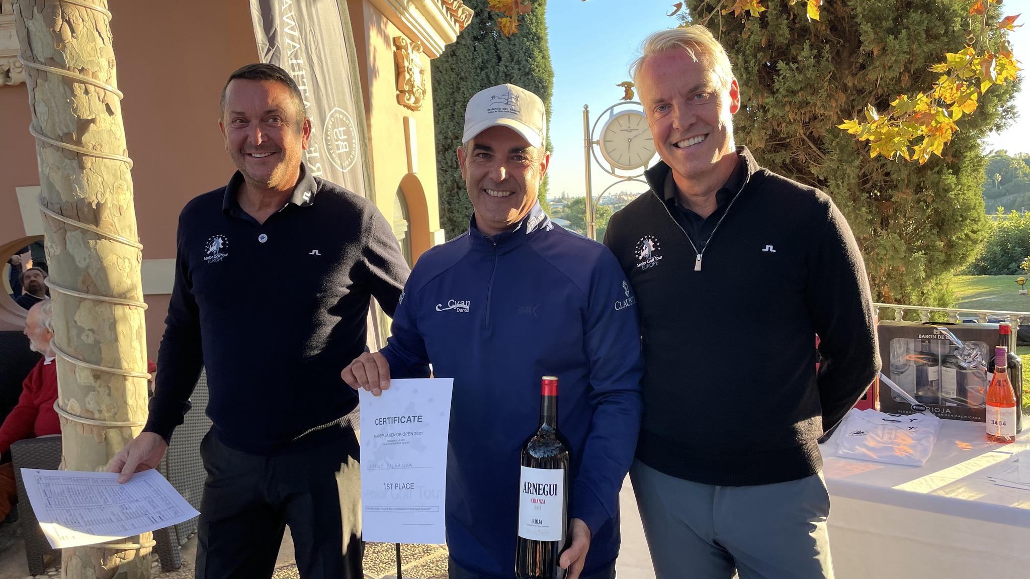 Carlos Balmaseda, ganador del Marbella Senior Open y del Senior Golf Tour Europe 2021.