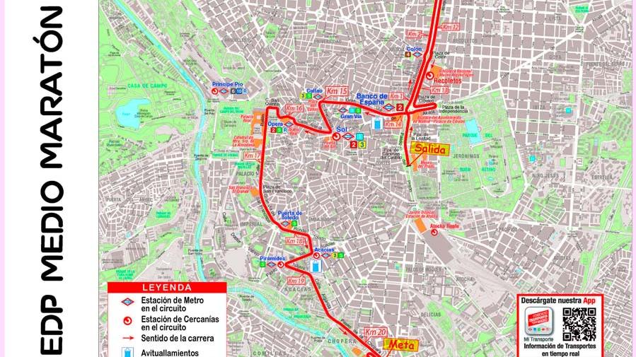 Mapa EDP Medio Maratón de la Mujer