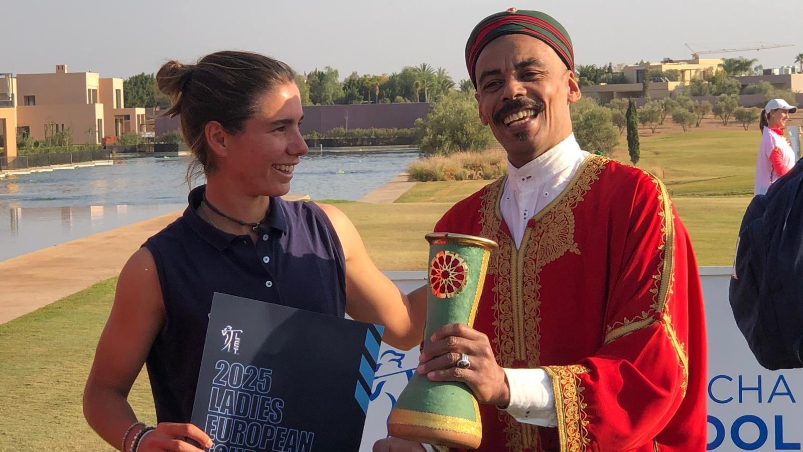 Blanca Fernández García-Poggio, tras el torneo de Marruecos.