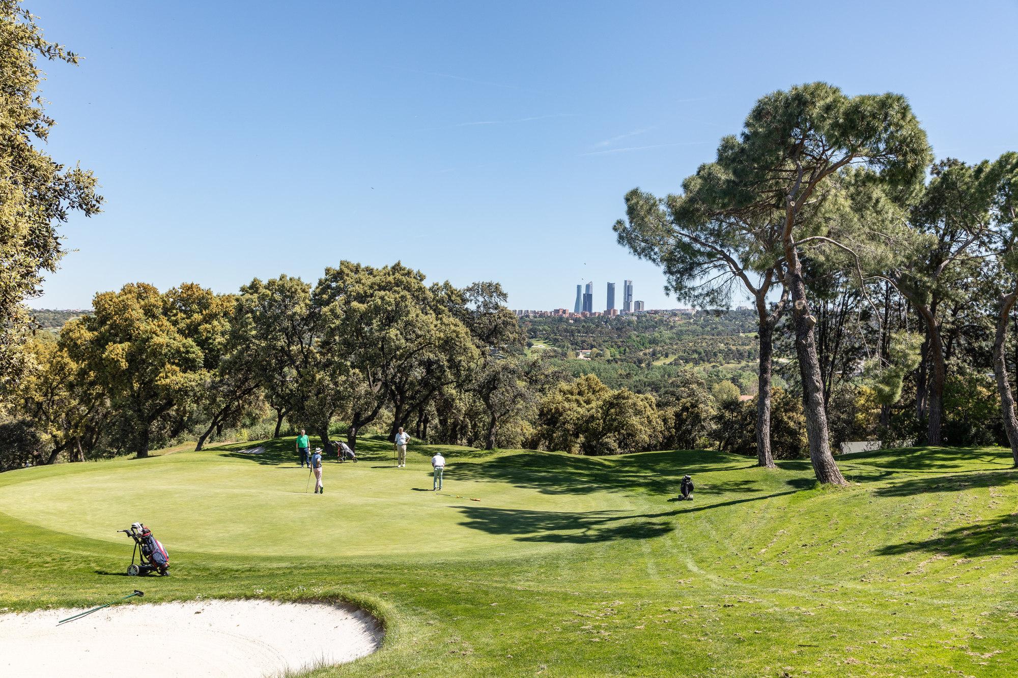 Hoyo 9 del Club de Campo Villa de Madrid. Foto: Miguel Ángel Ros / CCVM