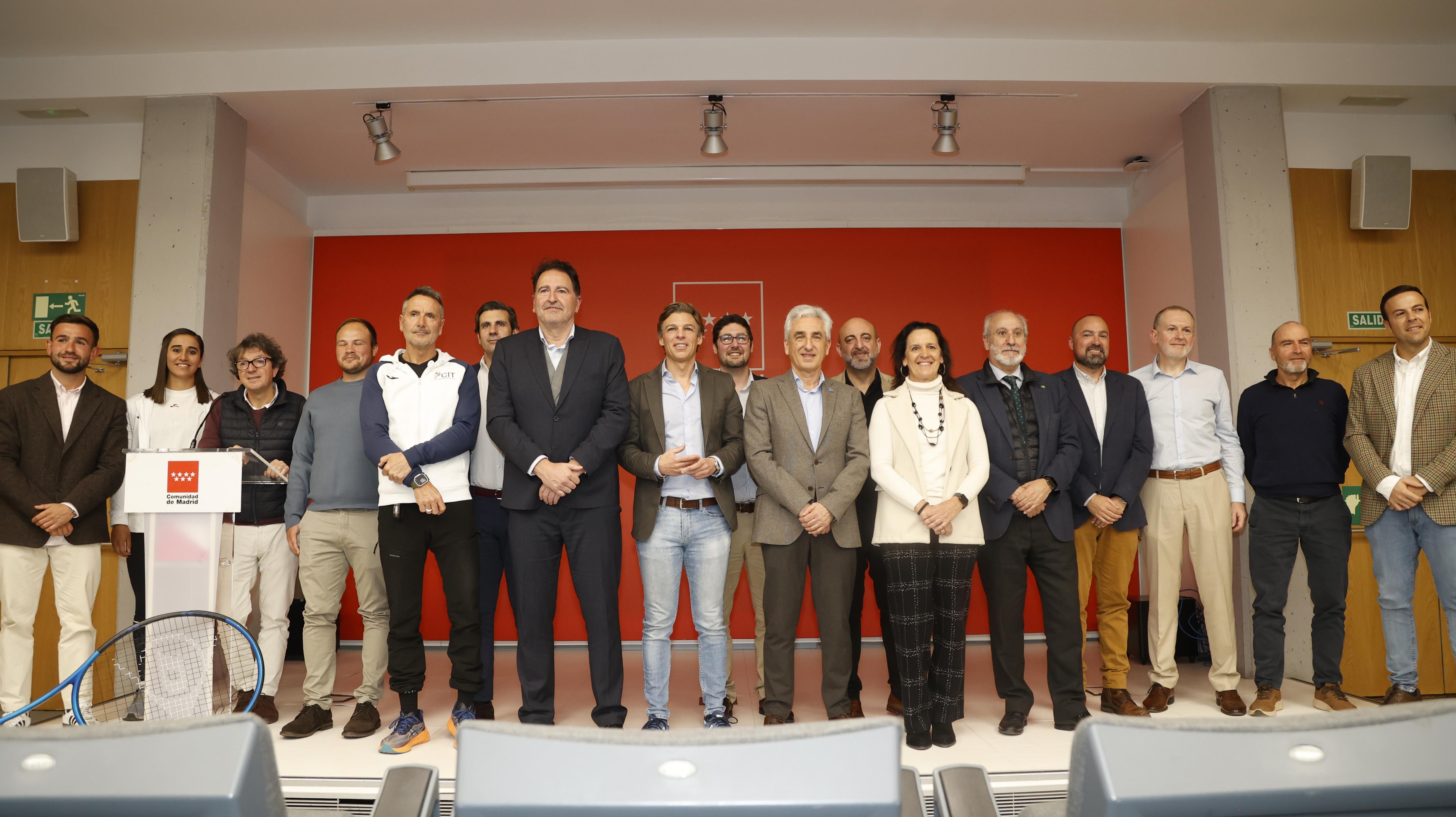 Presentación del calendario internacional de tenis en la Comunidad de Madrid. Foto: César de Pablos/FTM
