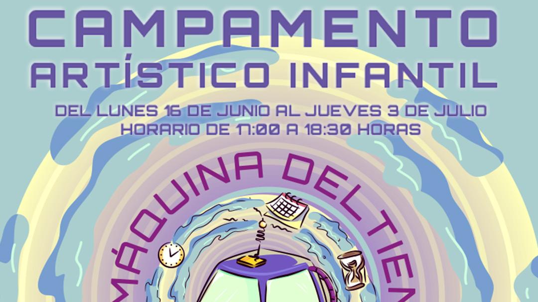 Cartel del Campamento Artístico Infantil.