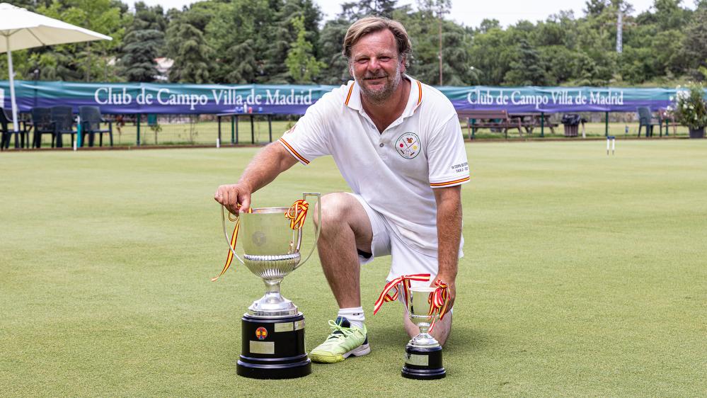 Juan Ojeda, campeón del IV Open de España de Croquet GC. Foto: Miguel Ángel Ros / CCVM