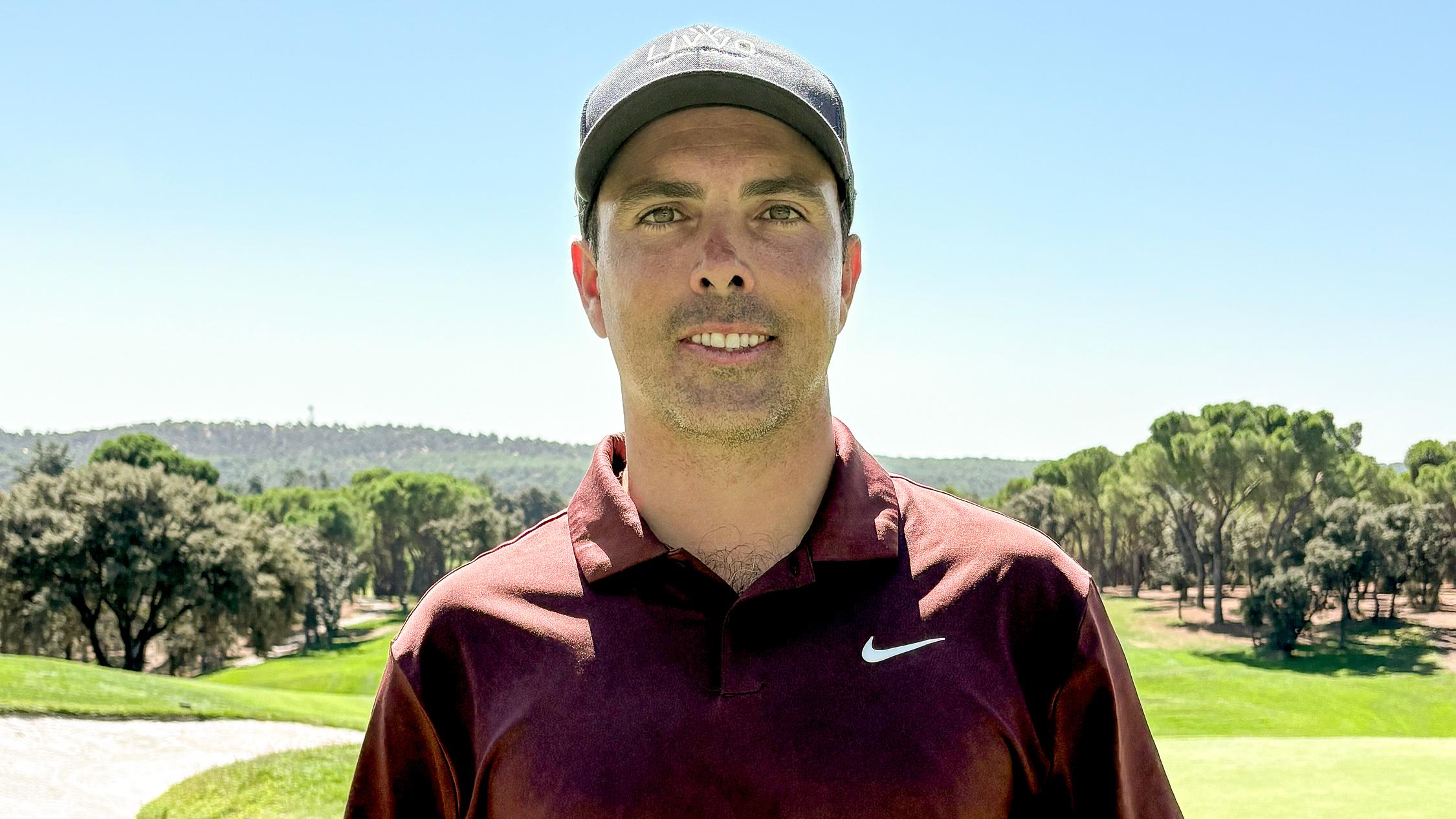 Juan Salama Monsalve, tras ganar la previa del Open de España de golf presented by Madrid.