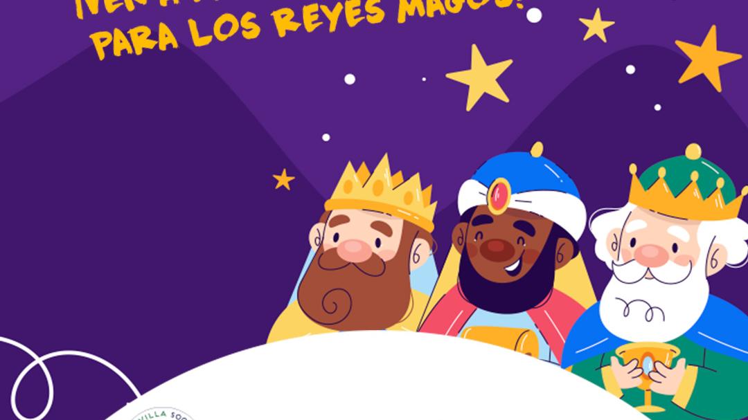 Cartel de la Fiesta de Navidad 2025, con la visita de los Pajes Reales.