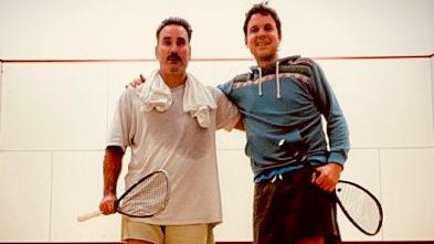 Carlo Junco (dcha.), campeón, y Antonio de Santiago, subcampeón, del Campeonato Social Squash RCCVM.