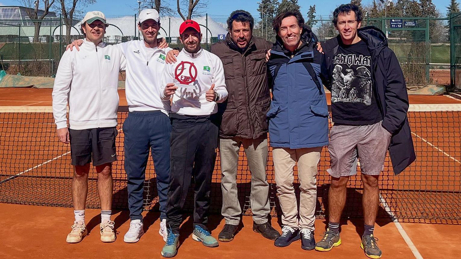 De izda. a dcha: Carlos Esteban, Cesar de Haro, Jaime Aguado, Juan Rodríguez , Ramón Pérez Goicoechea y Javier Soler.