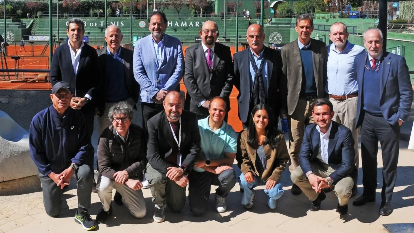 Representantes de los clubes madrileños que acogerán torneos de tenis internacionales en 2026. 