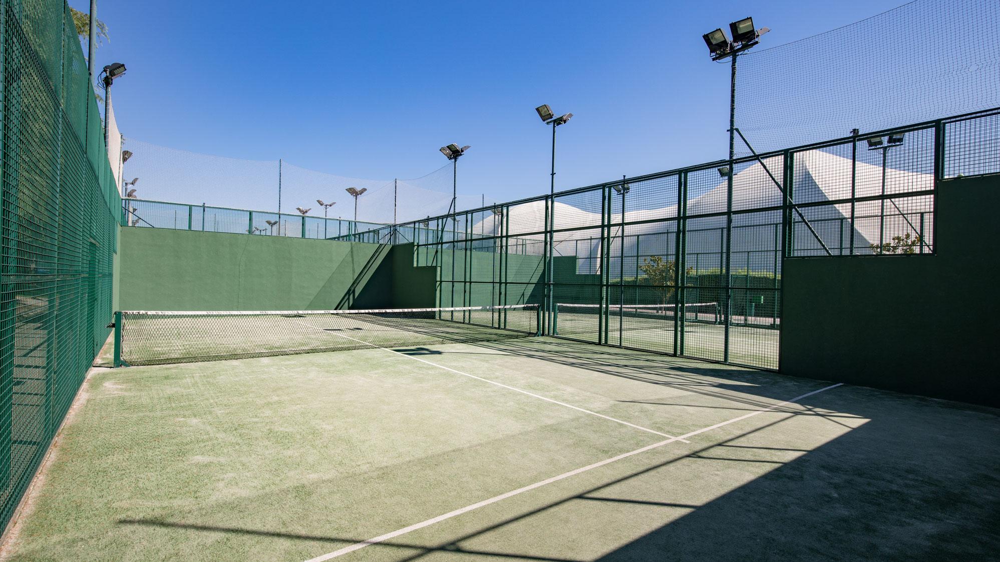 Pista de pádel del Real Club de Campo Villa de Madrid.