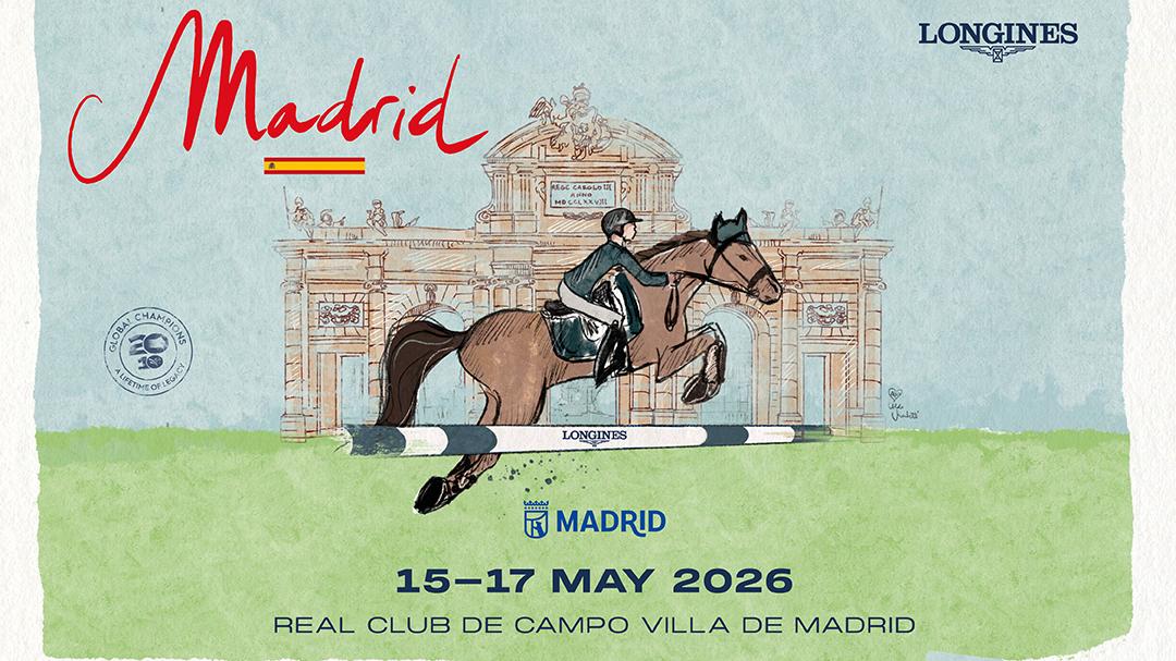 Cartel del 115º CSI Madrid de hípica 2026.