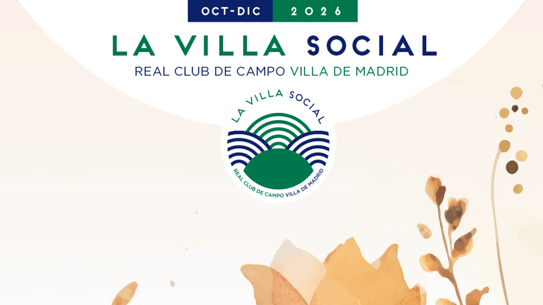 Portada de la nueva programación de La Villa Social, de octubre a diciembre 2026.