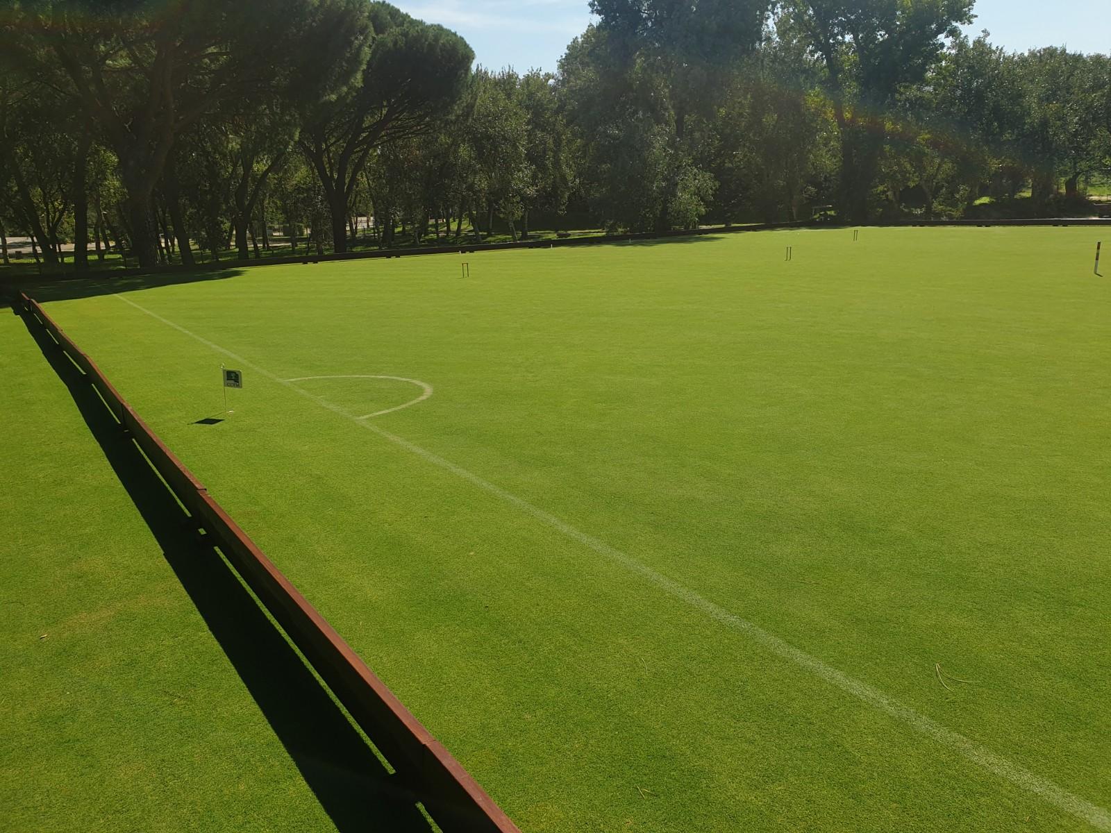 Nueva pista oficial de croquet.