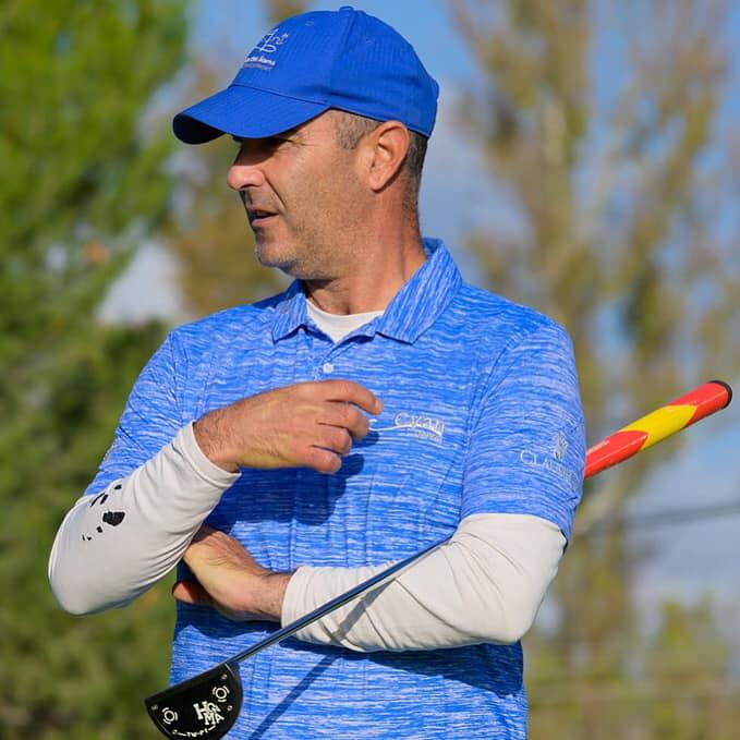 El golfista del Club Carlos Balmaseda.