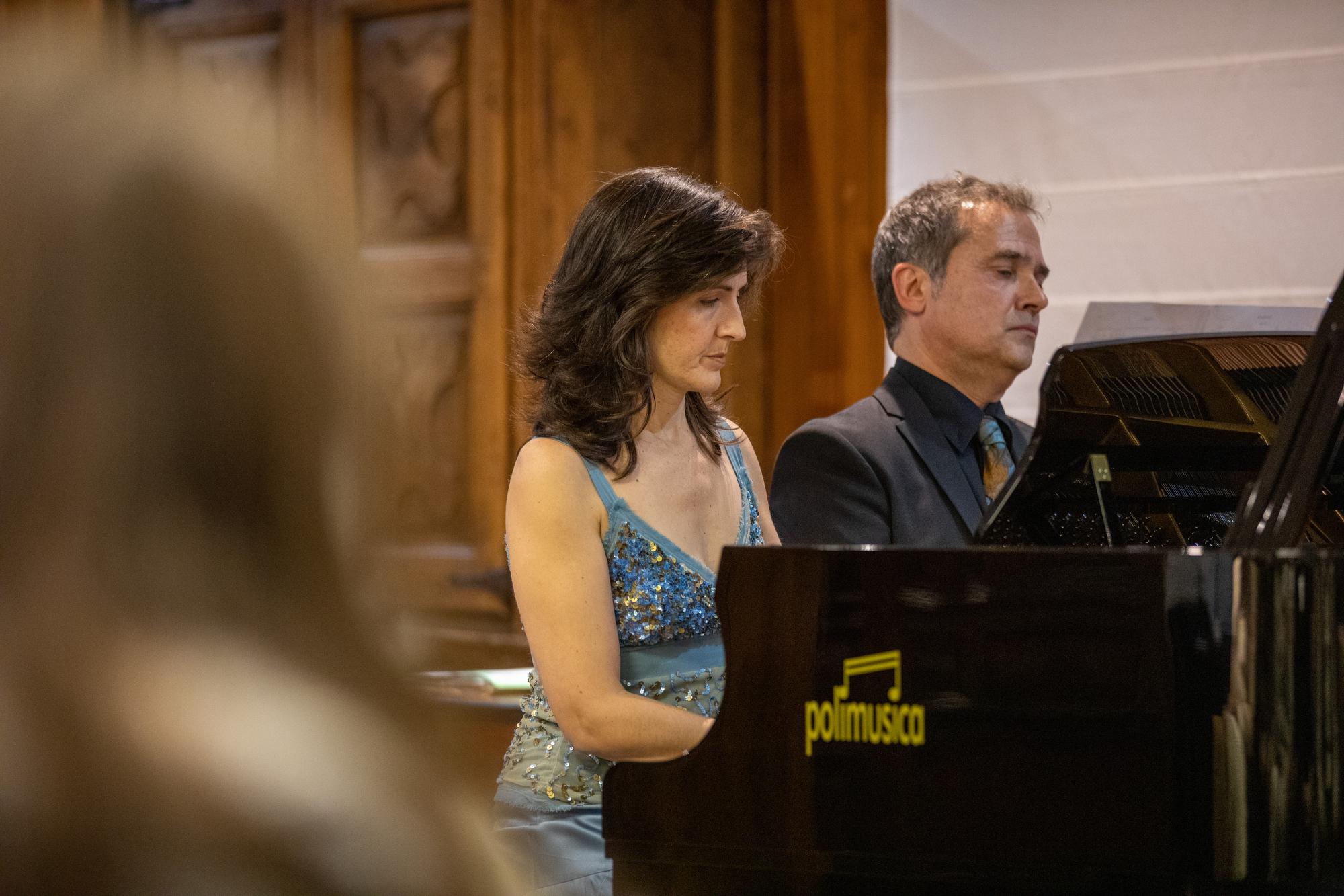 El Dúo Madom homenajeó a Chopin para clausurar el certamen. Foto: Miguel Ros