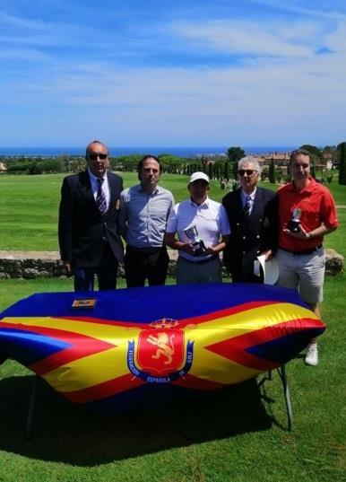El abonado Joaquín Romero, campeón de España de 3ª categoría de golf.