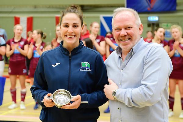 Mari Ángeles Ruiz, mejor portera. Foto: Federación Europea de Hockey