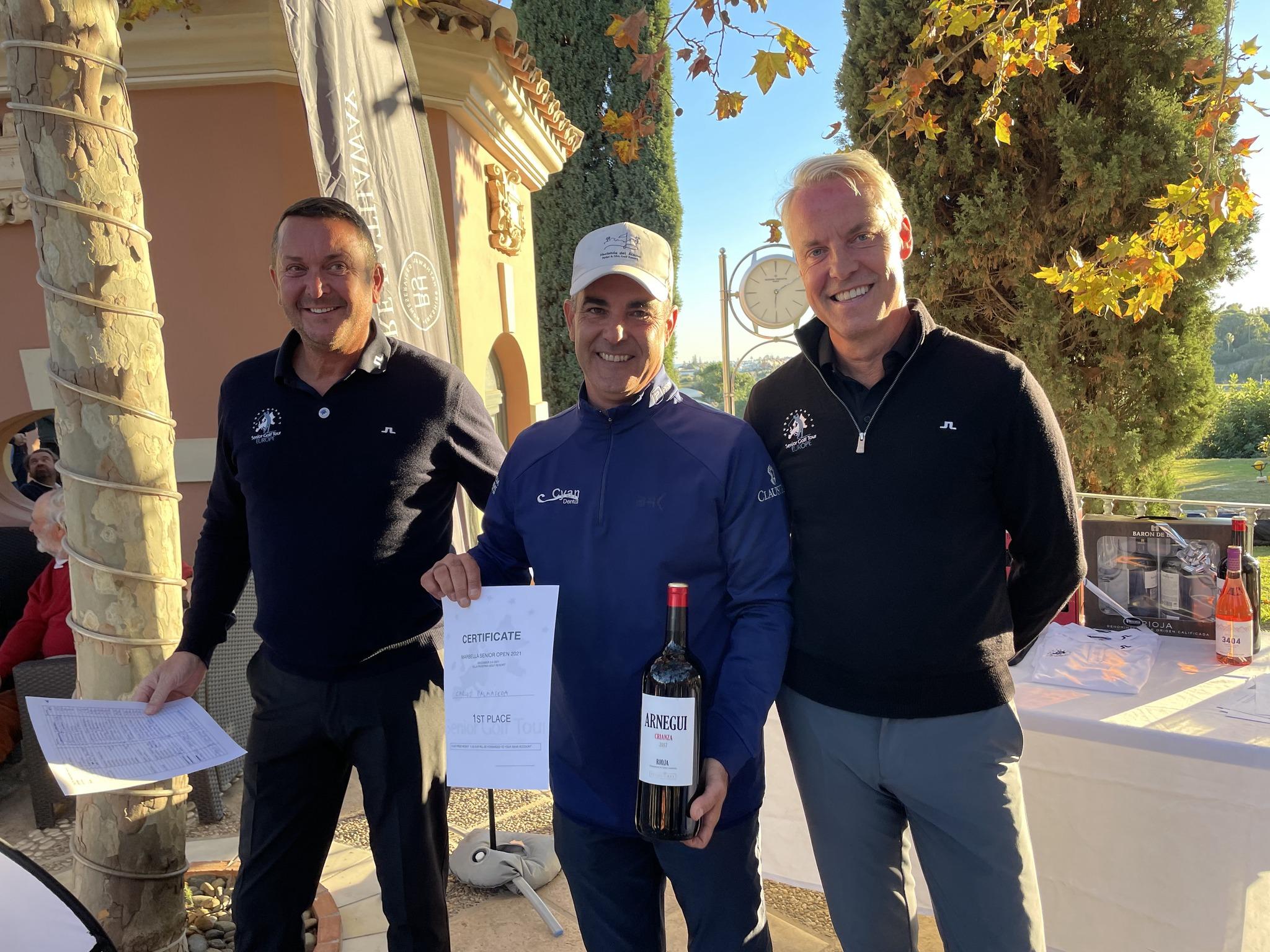 Carlos Balmaseda, ganador del Marbella Senior Open y del Senior Golf Tour Europe 2021.