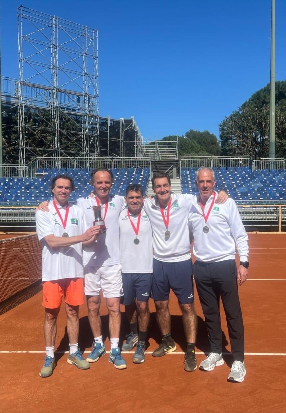 El equipo CCVM de tenis campeón de España +55.