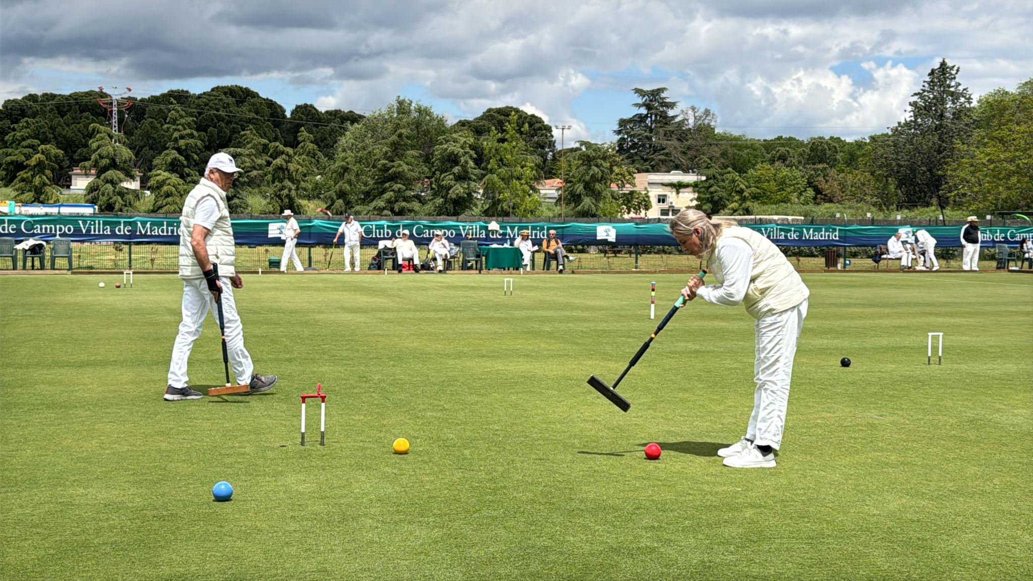 Partido del IX Campeonato de Madrid de croquet celebrado en el Club.