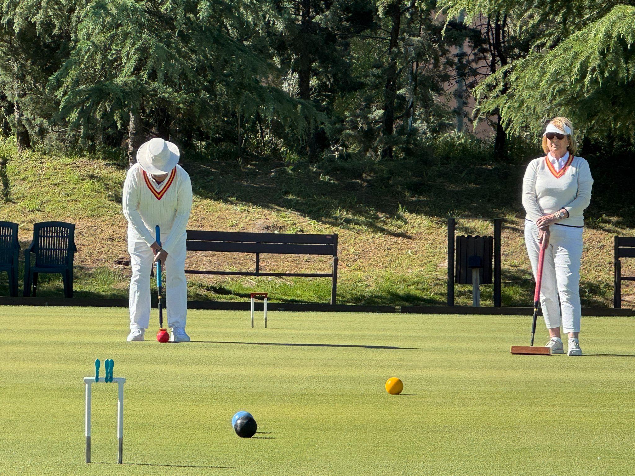 Partido del IX Campeonato de España de croquet. Fotos: Fecroquet