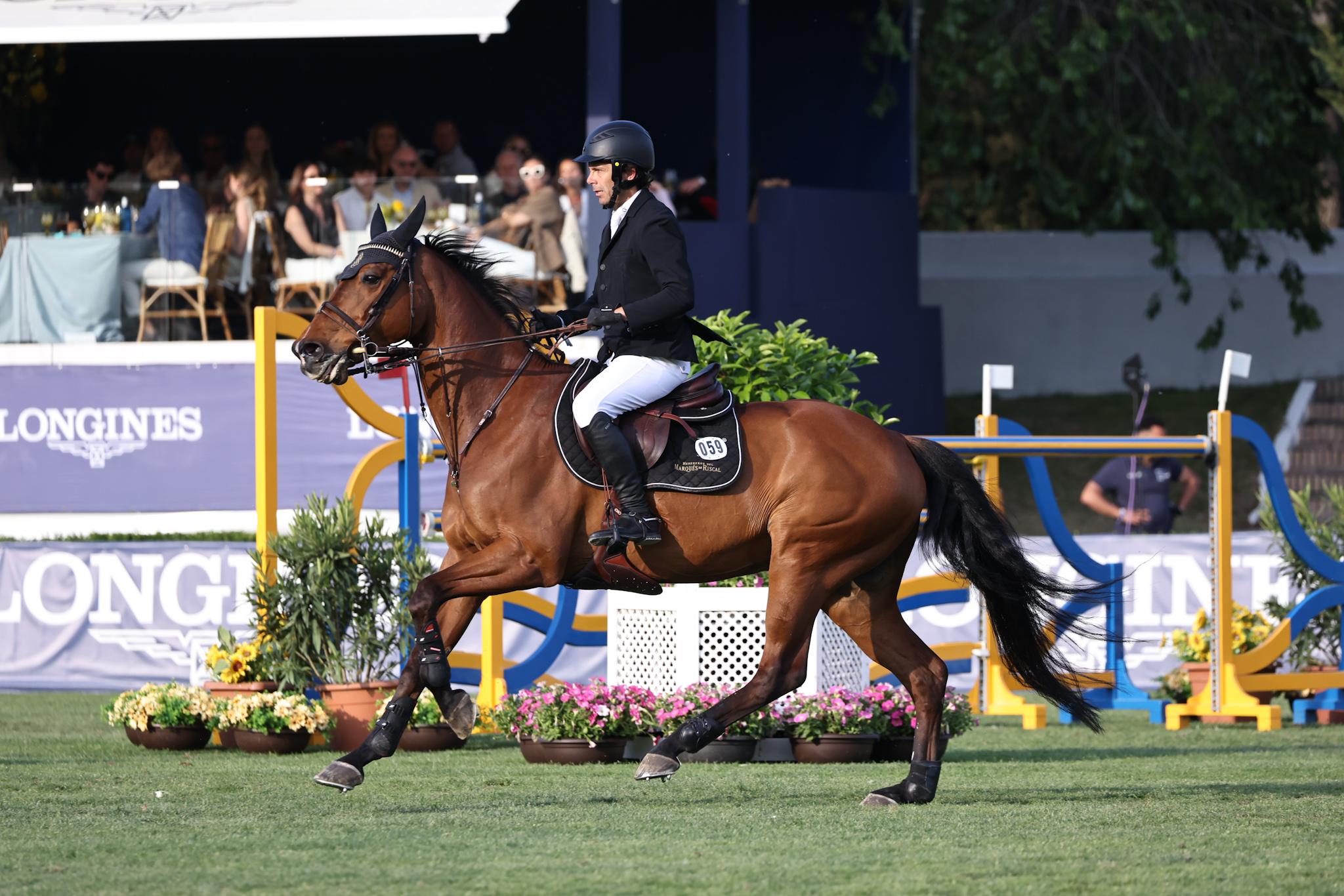 Eduardo Álvarez Aznar, durante la competición.