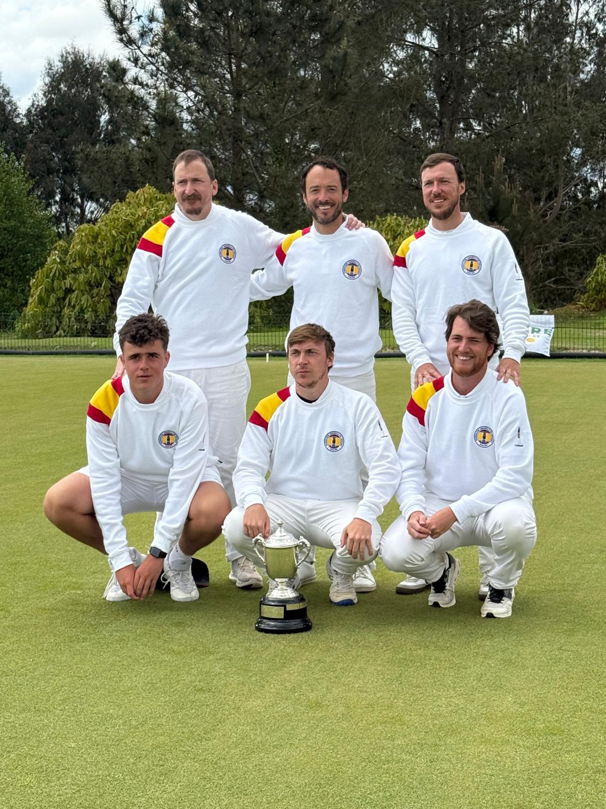 Equipo español en el V Bilateral Inglaterra - España de croquet.