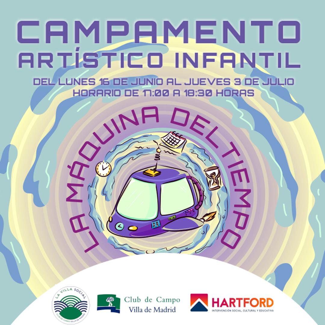 Cartel del Campamento Artístico Infantil.