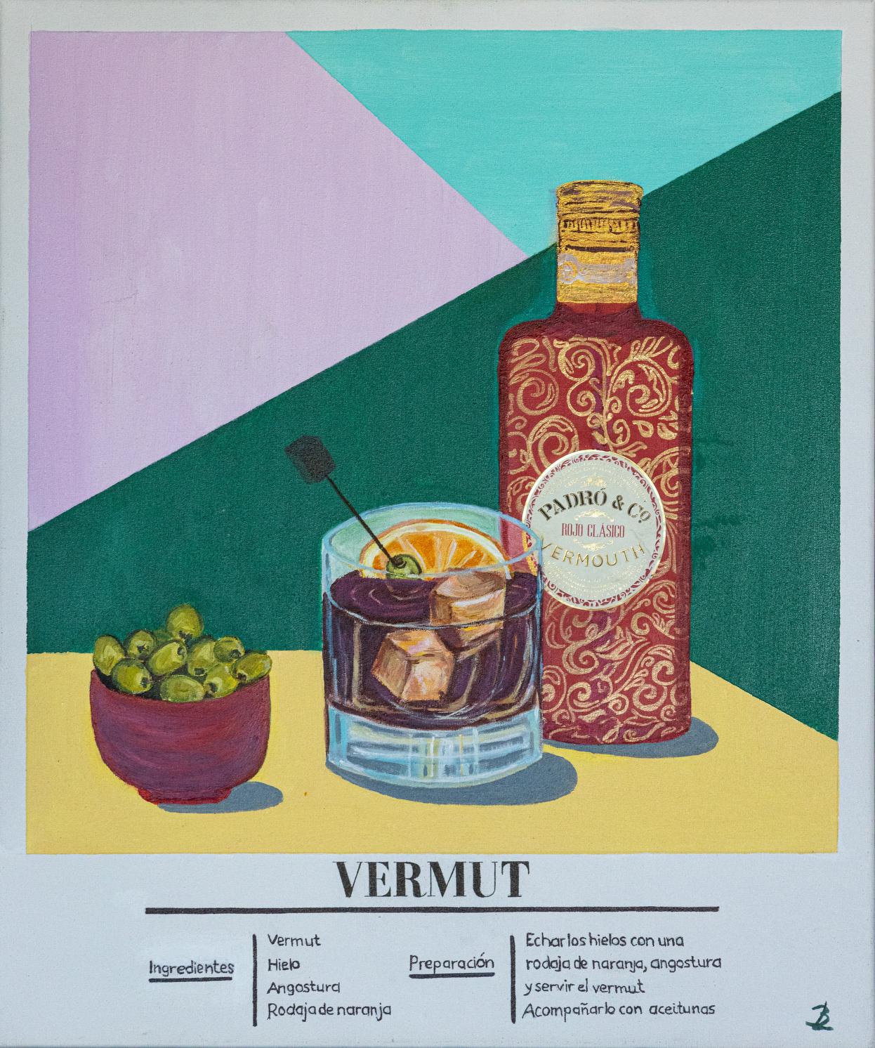 “La hora del aperitivo”, Begoña Lapeña Gómez. Acrílico sobre lienzo.