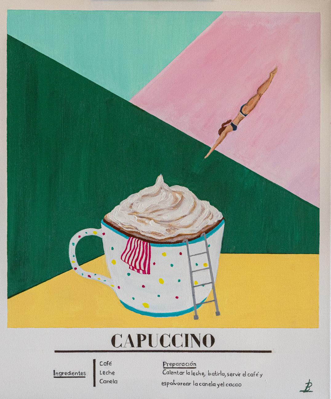 “La hora del desayuno”, Begoña Lapeña Gómez. Acrílico sobre lienzo.