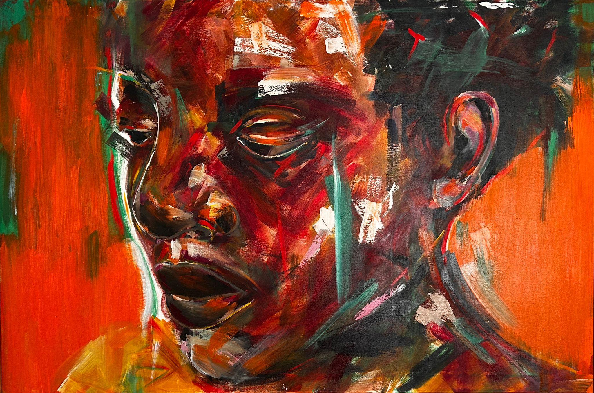 “Cabanga”, Ana Bayo Moreno. 146x97 cm. Óleo sobre lienzo.