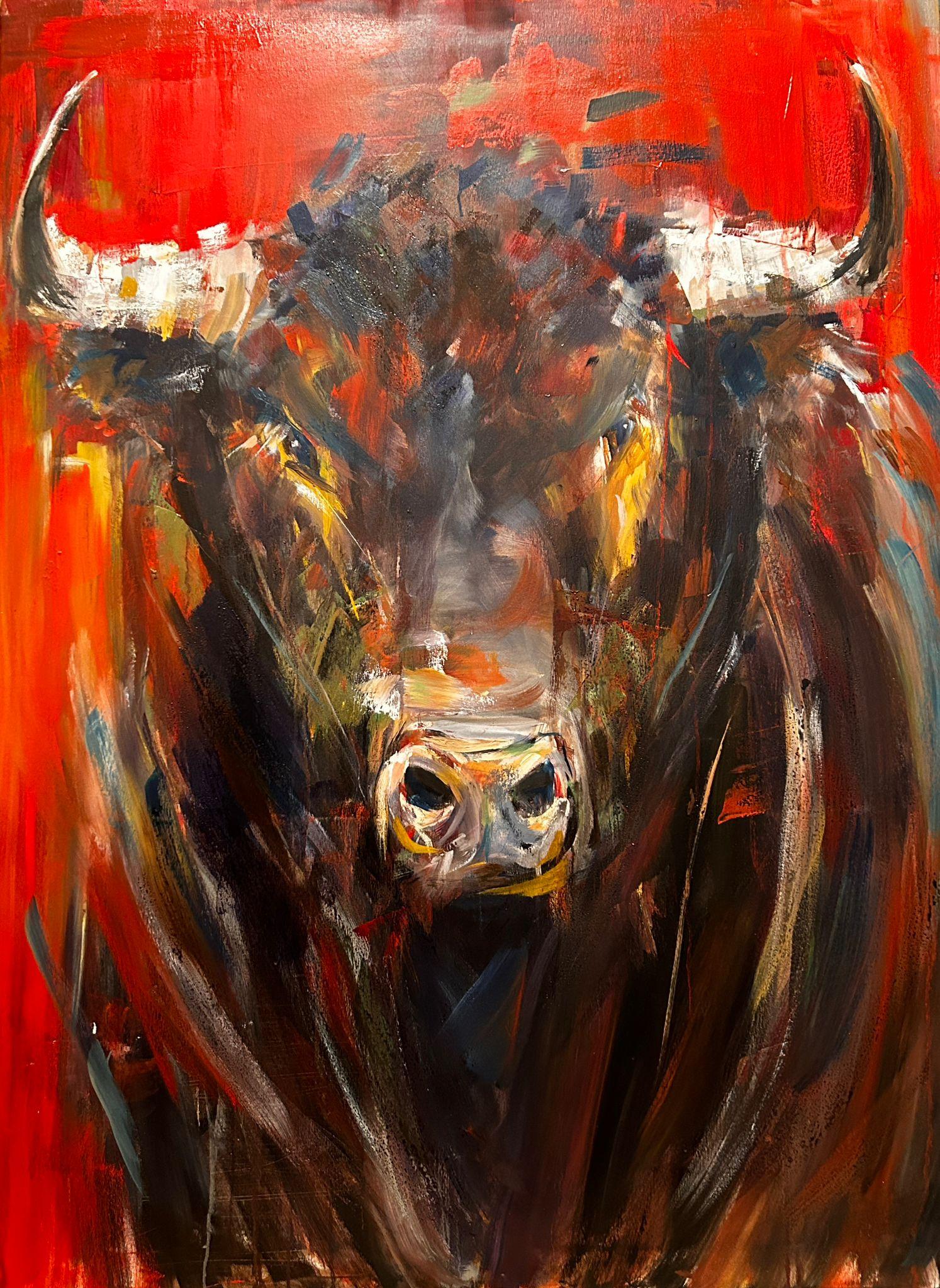 “Belador”, Ana Bayo Moreno. 130x97. Óleo sobre lienzo.