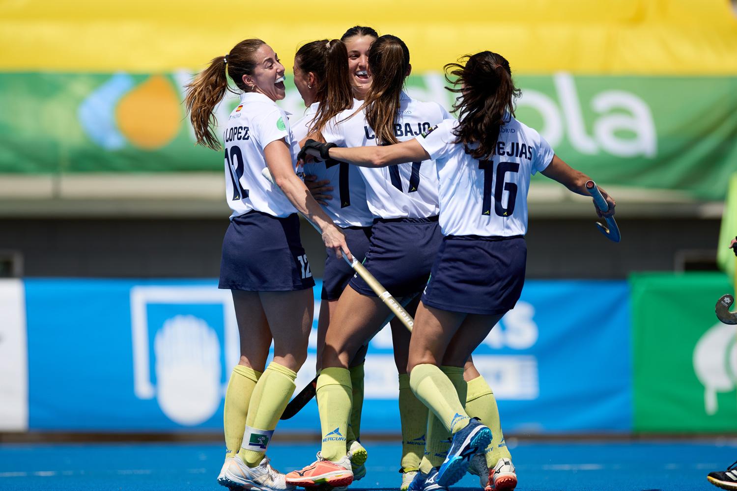 Las jugadoras del Club celebran un gol. Foto: Rfeh