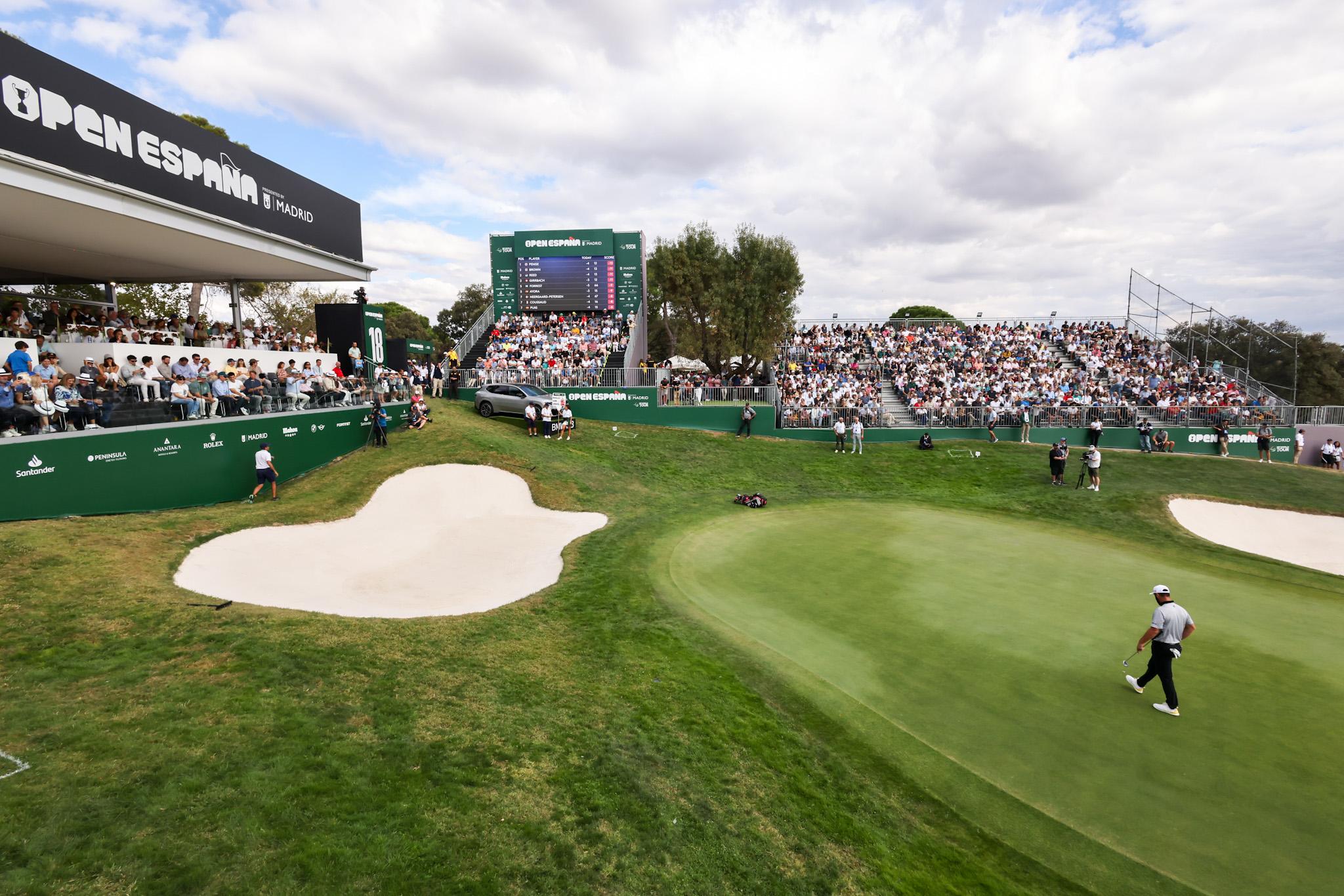 El hoyo 18 del Open de España presented by Madrid.