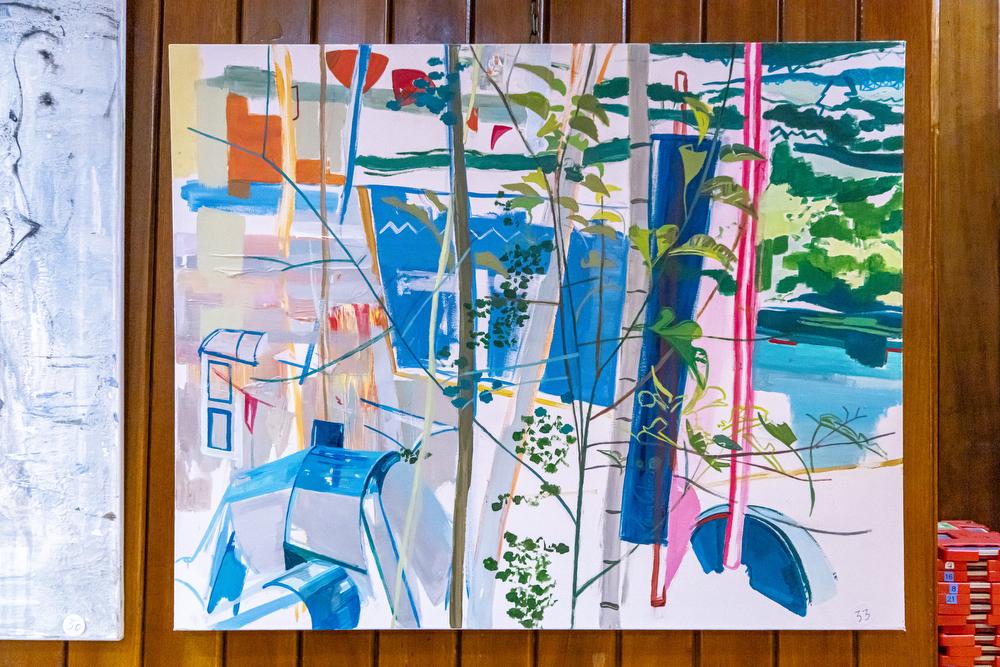 2º premio: 'A través del jardín', de Asunción Cebreiro.