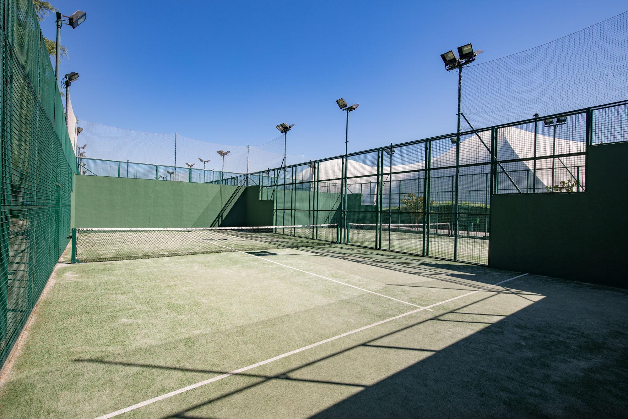 Pista de pádel del Real Club de Campo Villa de Madrid.