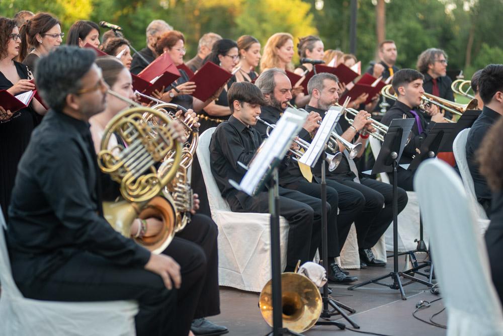 Las trompetas también han estado presentes en el concierto.