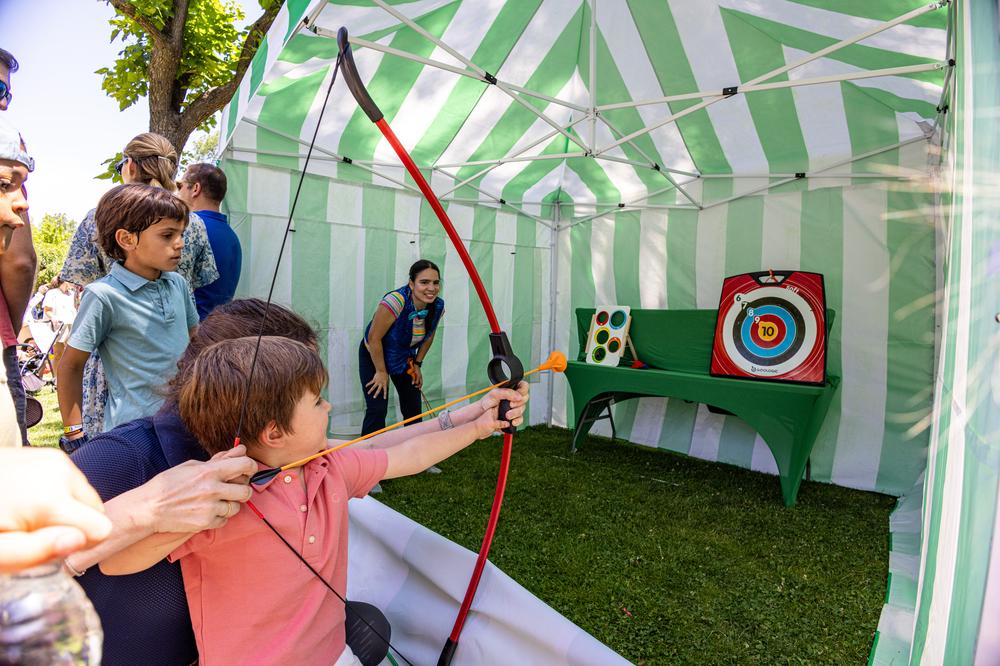 El tiro con arco ha sido una de las atracciones favoritas.