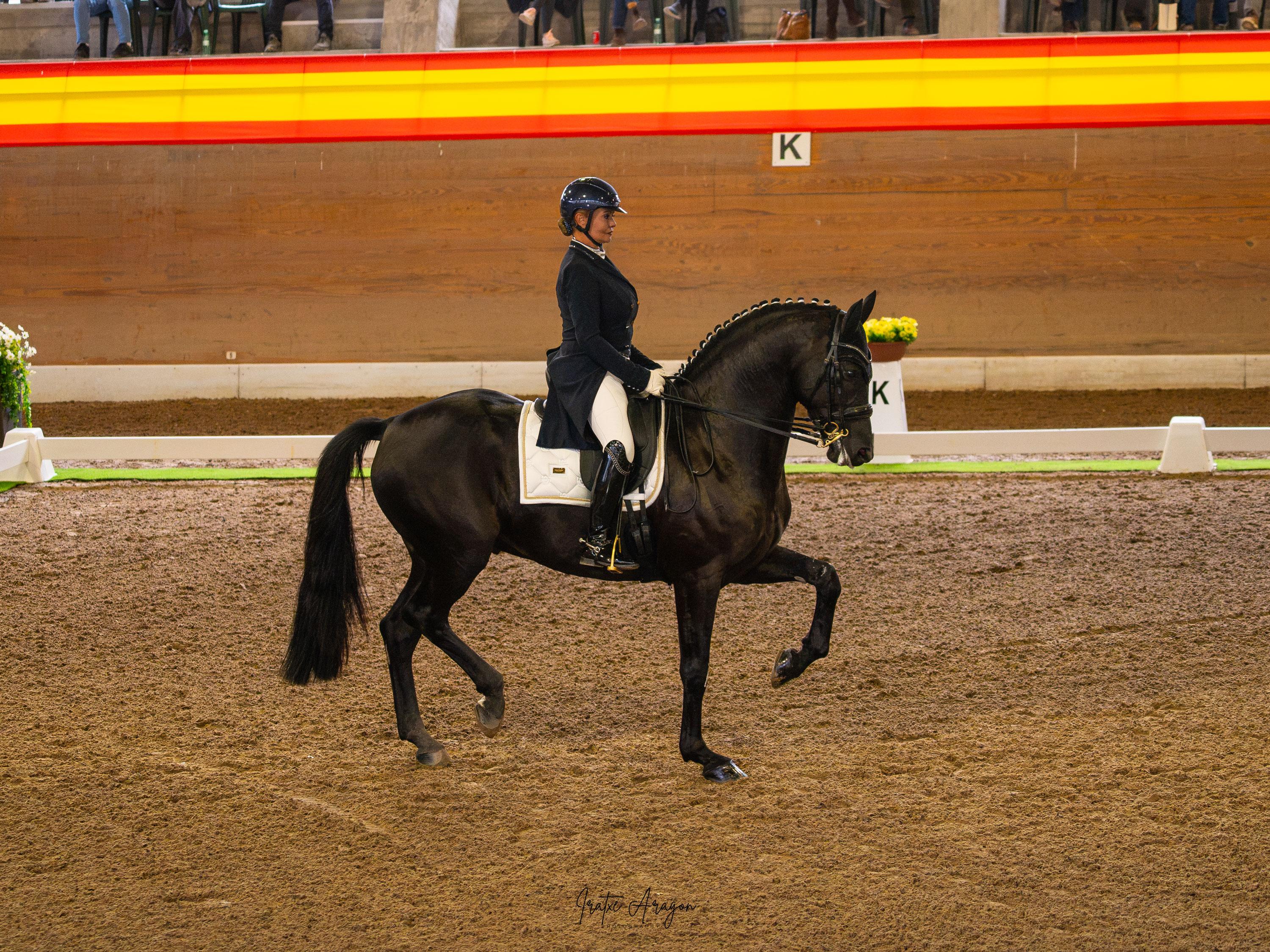 Carmen Gutiérrez Cruz, segunda clasificada en le Copa de doma 2026. Foto: Iratxe Aragón