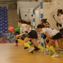 Defensa del Club de Campo femenino en los Campeonatos de España de hockey sala. Foto: Josema Melero / Rfeh