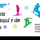 Cartel de los cursos municipales de esquí y snow 2018