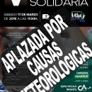 Cartel de la Carrera Solidaria 2018 aplazada