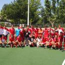 Los jugadores de la selección española y de Special Hockey del Club de Campo al acabar el partido. Foto: Ignacio Monsalve