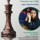 Exhibición de partidas simultáneas de ajedrez.
