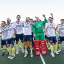 Los jugadores del Club celebran un triunfo. Foto: Miguel Ángel Ros / CCVM